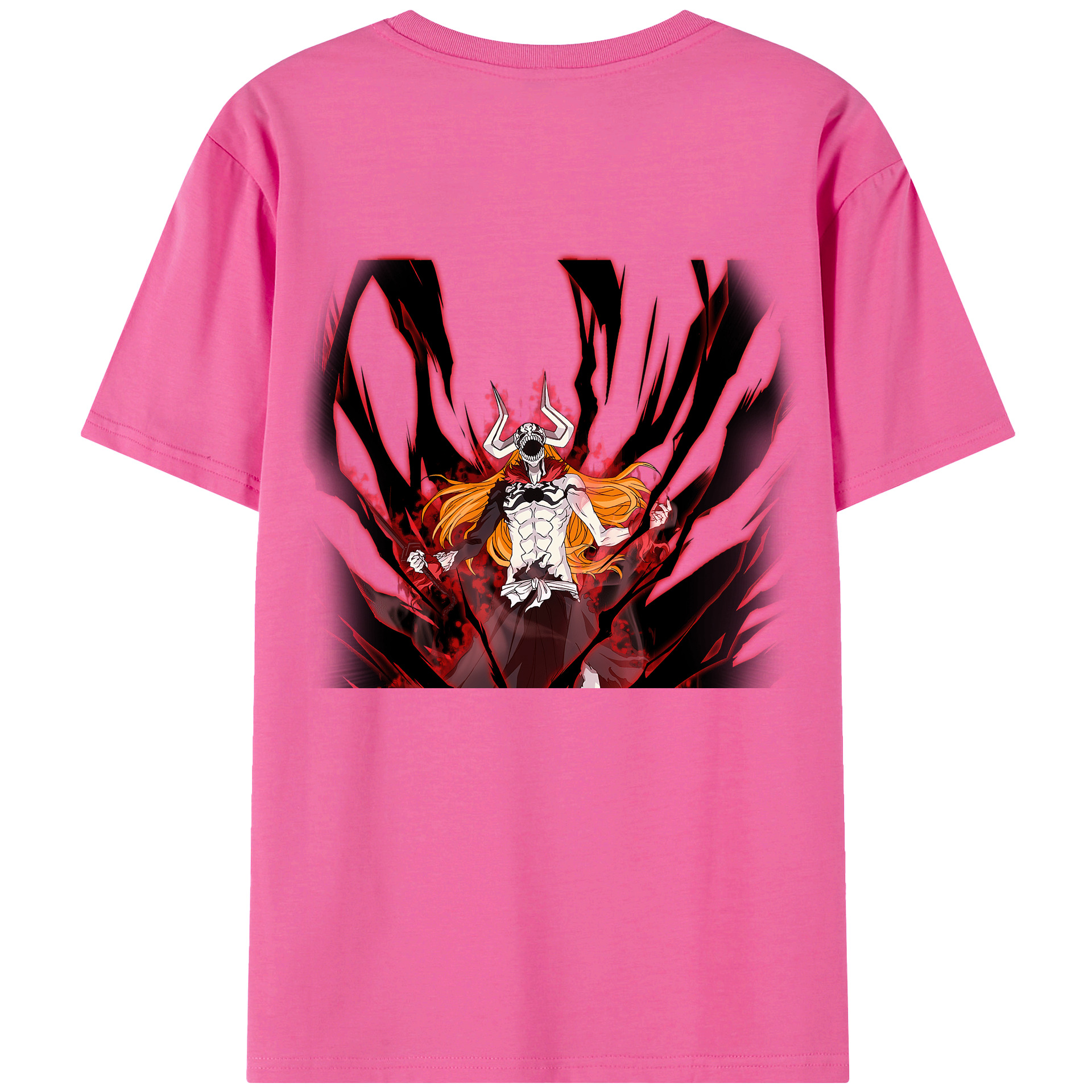 （画像用） ブリーチ 黒崎一護（くろさき いちご）BLEACH Kurosaki Ichigo レディース半袖Tシャツ(バックプリント)